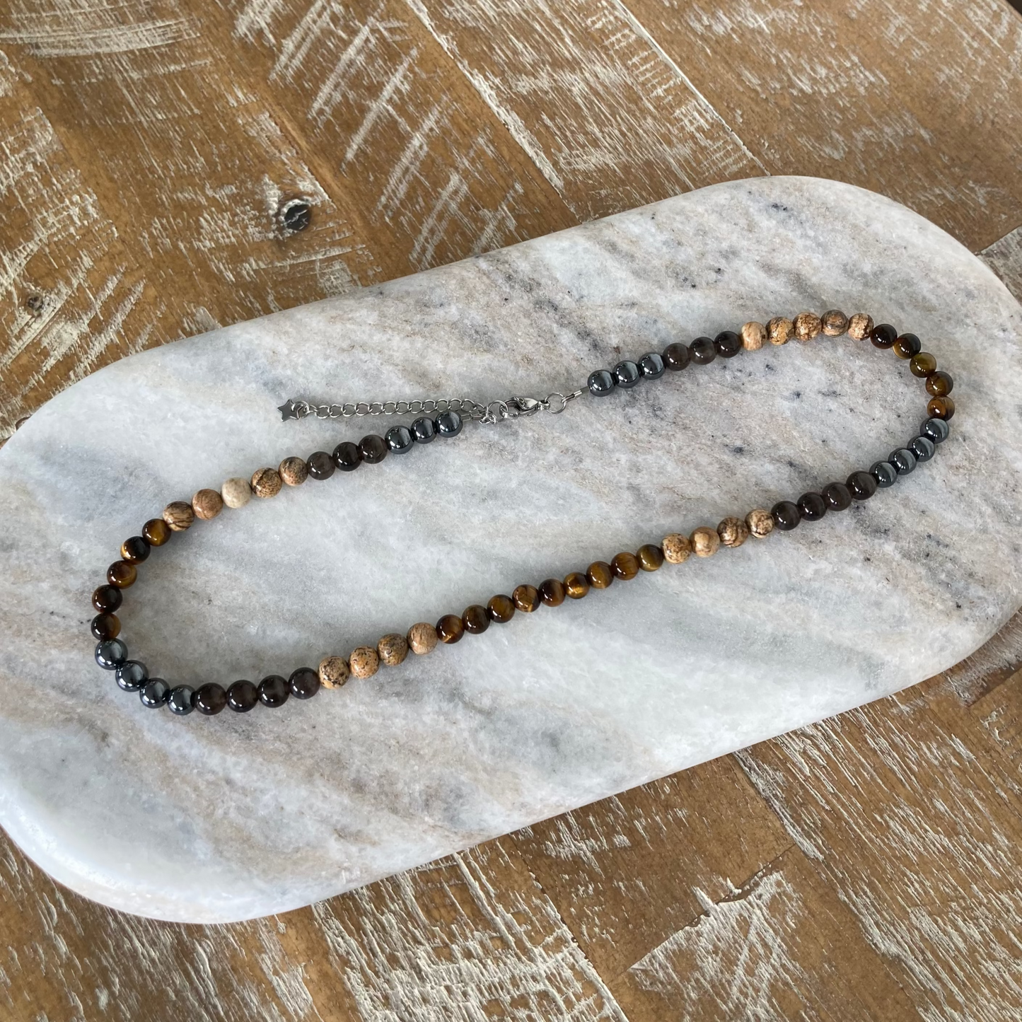 Gemstone Bead Necklace (Grounded Spirit)