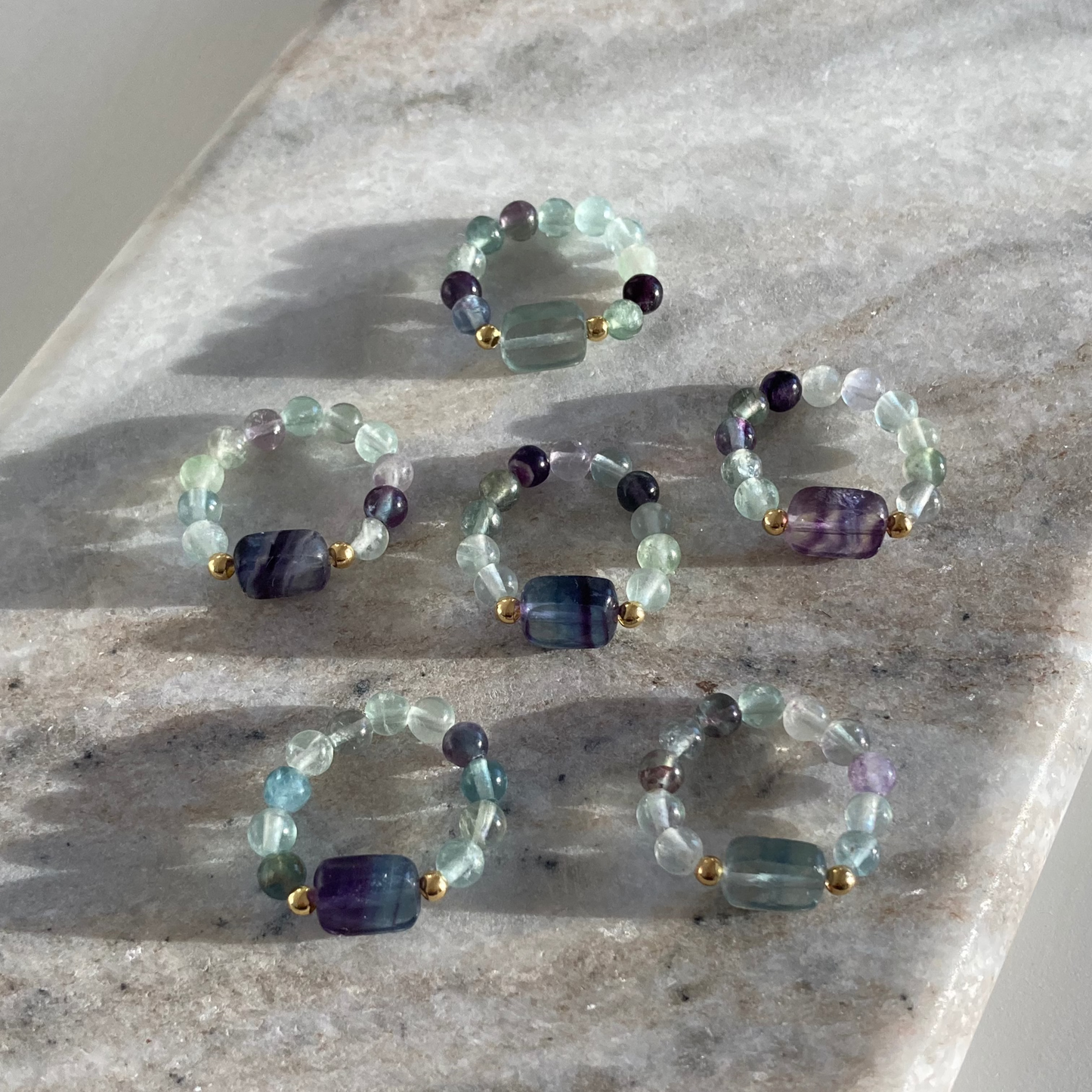 Fluorite Bead Ring