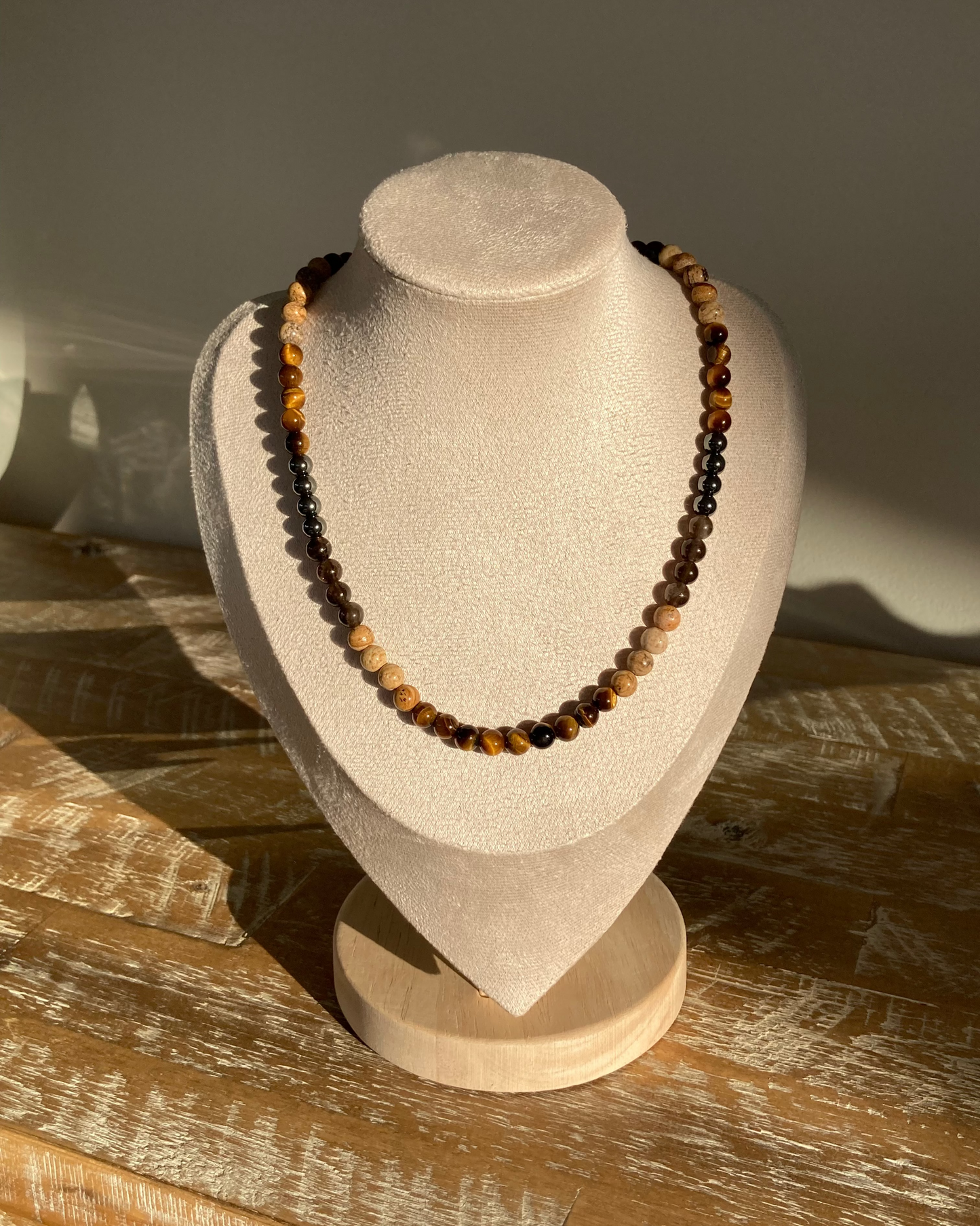 Gemstone Bead Necklace (Grounded Spirit)