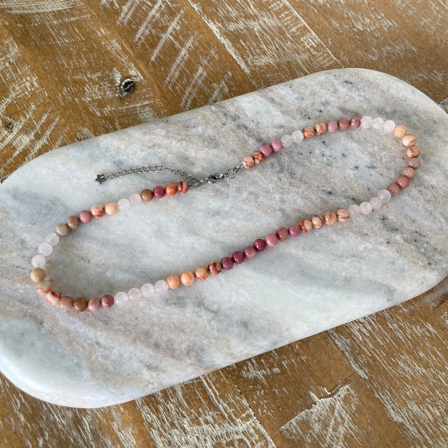 Gemstone Bead Necklace (Heart of the Oracle)