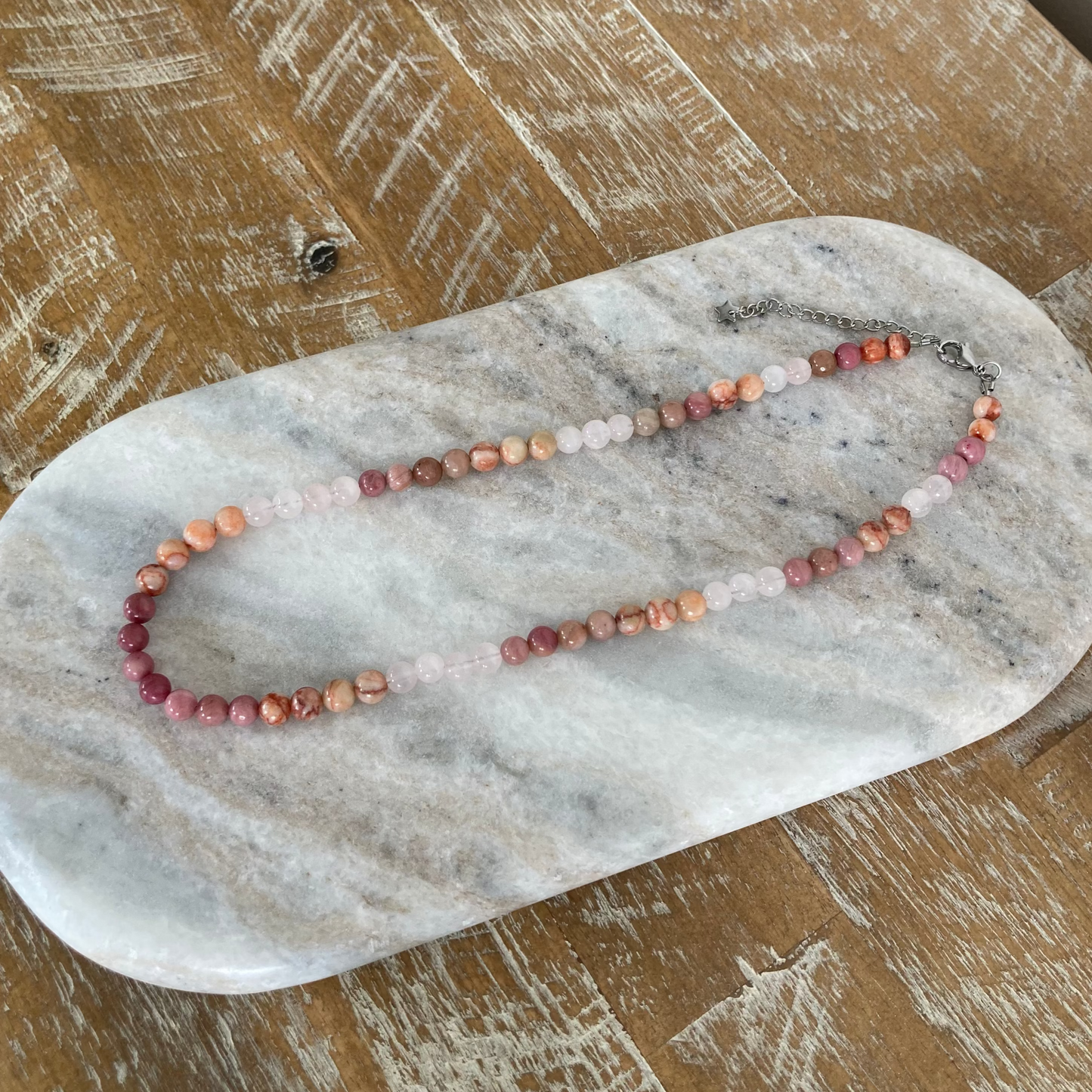 Gemstone Bead Necklace (Heart of the Oracle)